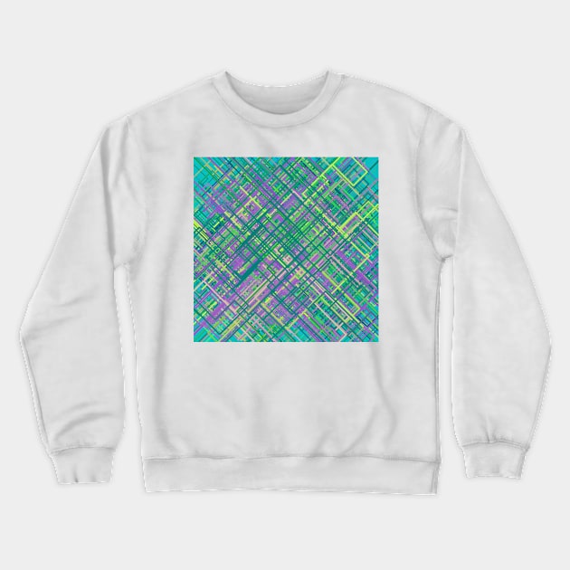 Abstract Diagonal Line Pattern Crewneck Sweatshirt by lyle58